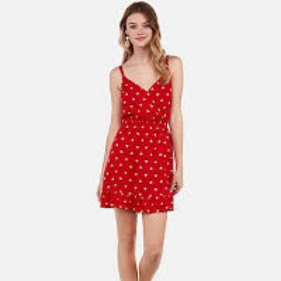 Express Strappy Back Ruffle Mini Dress - Picture 2 of 4